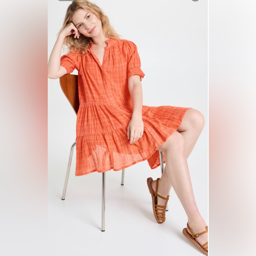 Apiece Apart Los Alturas Mini Dress in Nasturtium size M